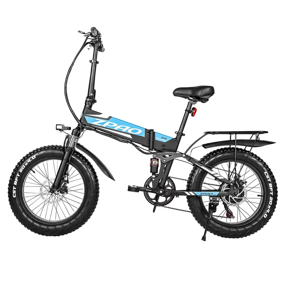 Kaufen 500W 750W Fett Reifen Ebike 20x 4,0 Zoll Falten Elektro-bike 48V 12,8 Ah Elektrische Fahrrad Lithium-batterie Elektrische Fahrrad
