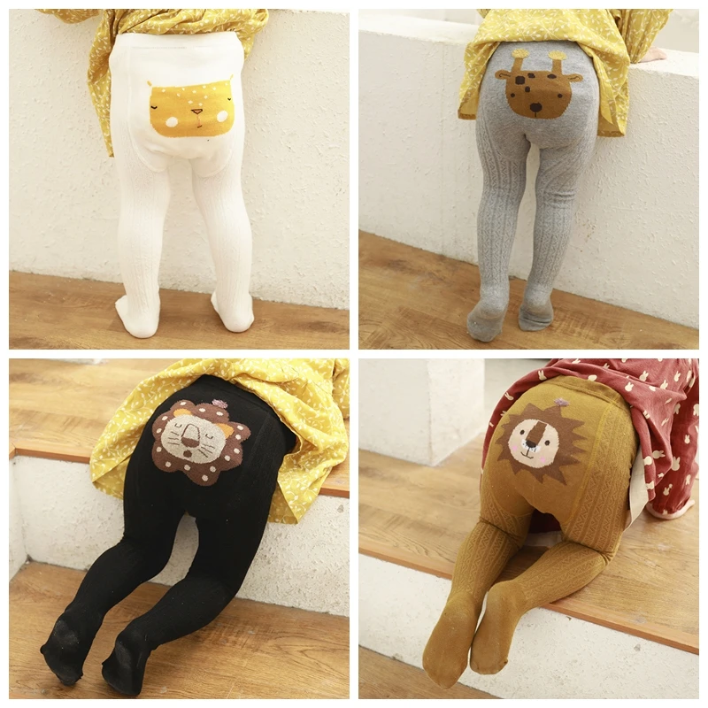 Колготки для новорожденных осенние колготки маленьких девочек трикотажные