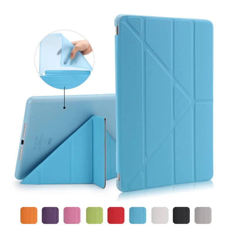 Цветной мультяшный чехол для Apple нового iPad 9 7 2017/2018 умный Funda Sablet модель A1822 A1823