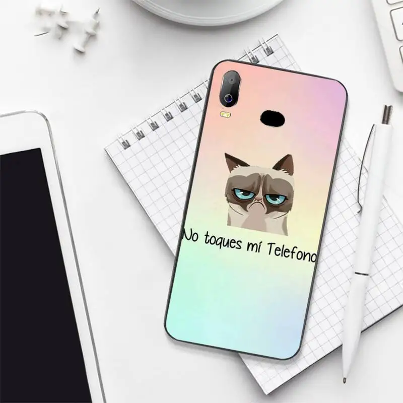 

Cartoon Grumpies Cute Cats Phone Case For Samsung galaxy S 7 8 9 10 20 edge A 6 10 20 30 50 51 70 note 10 plus