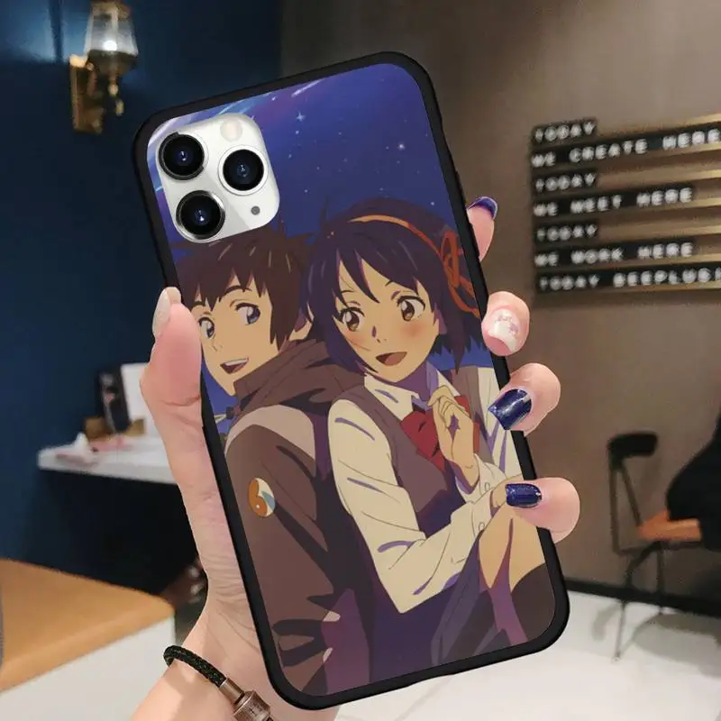 

Japanese Anime Your Name Kimi no Na wa Phone Case for iPhone 11 12 pro XS MAX 8 7 6 6S Plus X 5S SE 2020 XR mini Funda