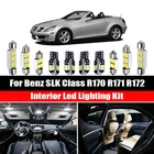 Для Mercedes Benz SLK класса R170 R171 R172 1996-2015 Canbus светодиодные лампы для интерьера автомобиля в маскирующем колпаке для внутренних помещений карта светильник набор автомобильные аксессуары