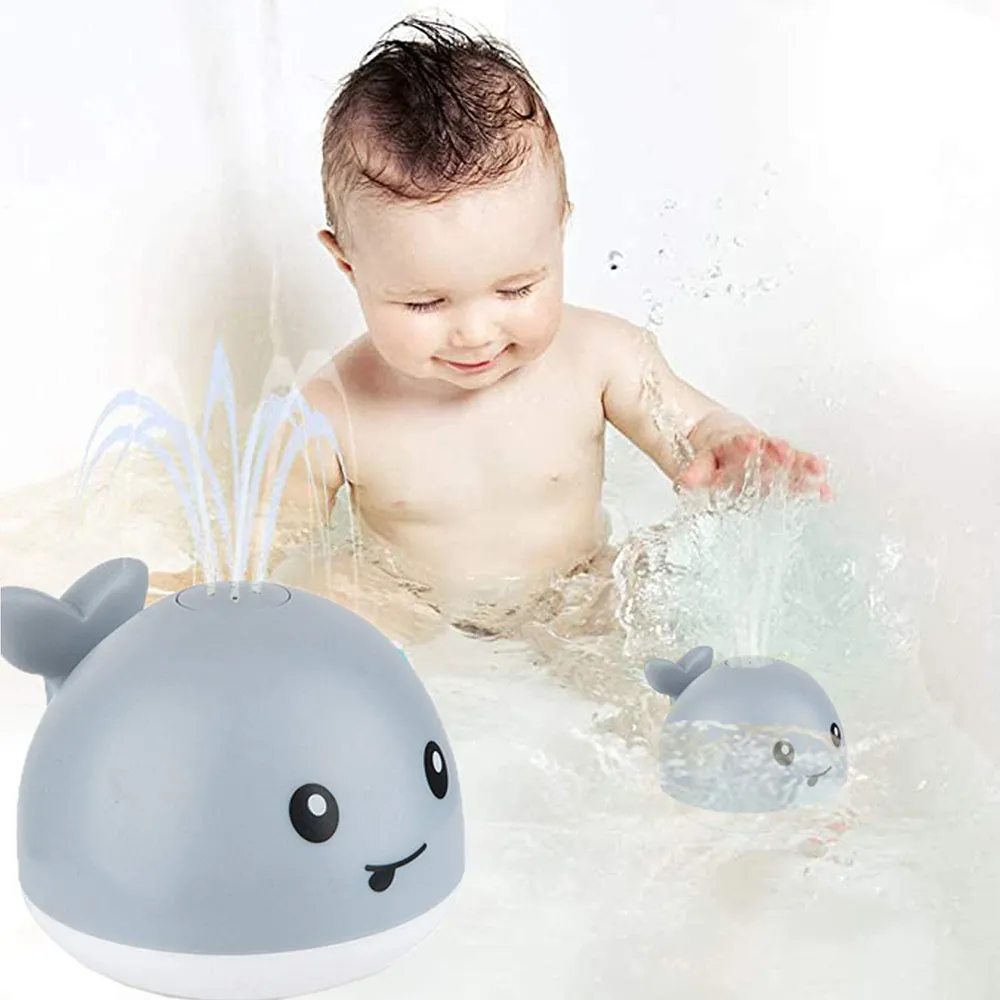Игрушки для душа водяной спрей игрушка ванны Кит светодиодный светильник водный