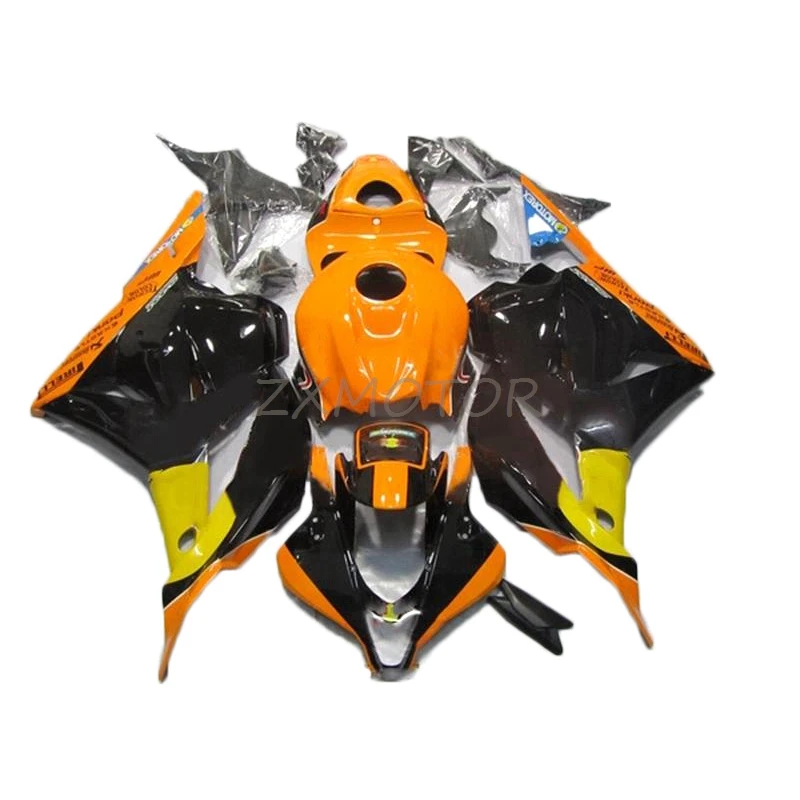 

Обтекатели ракушек мотоцикла для HONDA CBR 600 RR 2009 2010 2011 2012 оранжевый черный cbr600rr 09 10 11 12 комплект обтекателей FK29