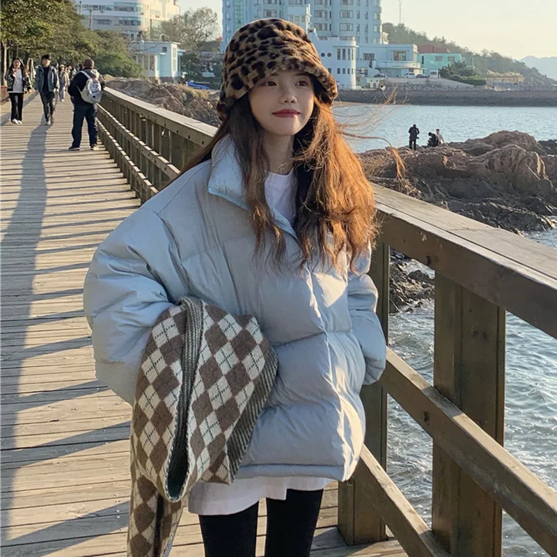 

Thick cotton-padded clothes women's winter clothes new year new student cute candy color long-sleeved cotton-padded jacket Solid