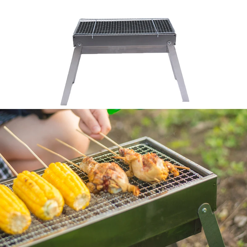 Маленький гриль барбекю складной портативный Открытый Кемпинг Пикник горелки