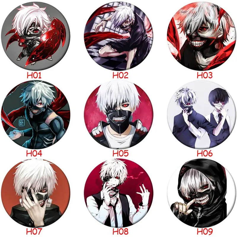 

Accessories For Clothes Backpack Decoration Children's Gift Anime Tokyo Ghoul Brooch Pin Badge