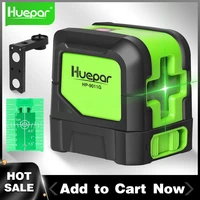 huepar 2 lines green laser level laser self leveling vertical horizontal line with magnetic base