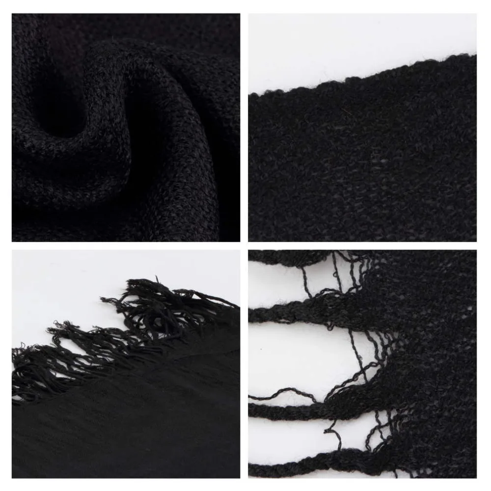 Зимние шарфы больших размеров простое Модное теплое одеяло унисекс однотонный