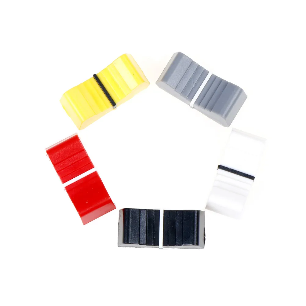 10pcs/lot 8mm Fader Knob Cap Touch Sensitive Slider Ribbed Mixer Desk Switch Wholesale |