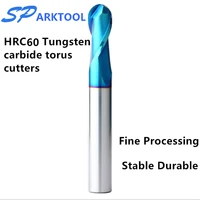 hrc60 ball nose cutter carbide end mill alloy coating tungsten steel cutting tool 1 2 4 5 6 8 mm 2flutes milling cutter cnc ma