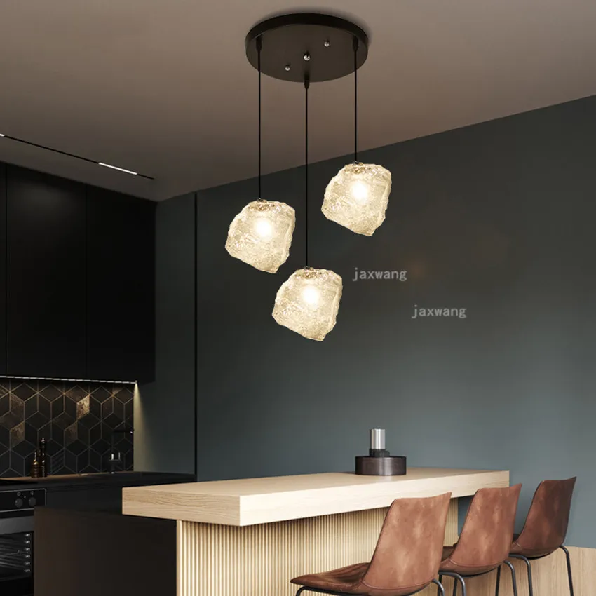 Современные светодиодные стеклянные подвесные лампы скандинавские потолочные