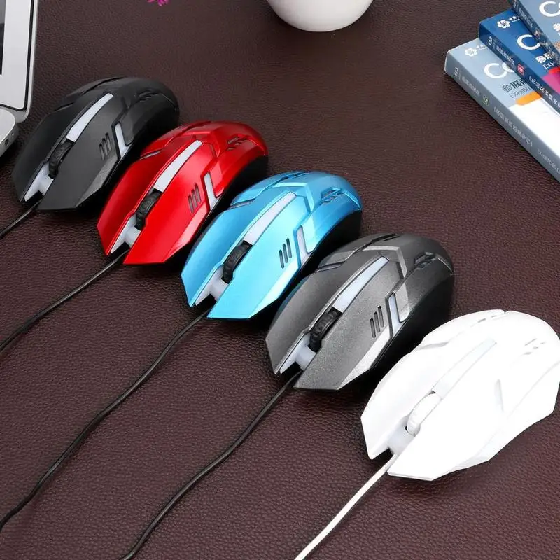 X7 1200 dpi светодиодный оптическая мышь 3 кнопки Проводная игровая USB геймер