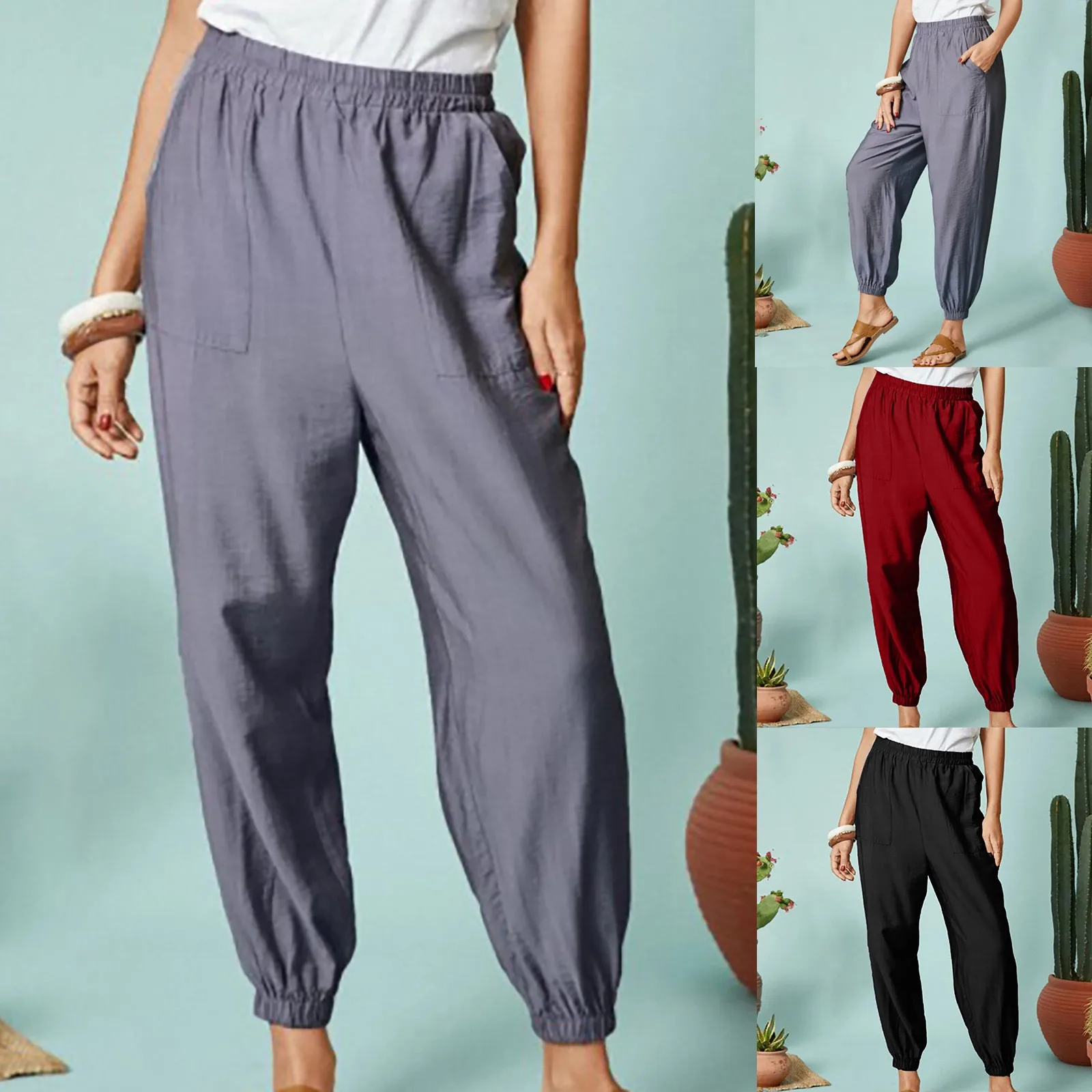 Женские модные джинсы винтажные женские удобные прямые широкие свободные брюки большого размера