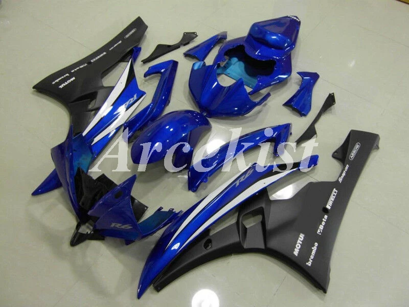 

New ABS Motorcycle Whole fairing Kits Fit for YAMAHA YZF-R6 R6 2006 2007 06 07 bodywork set black blue