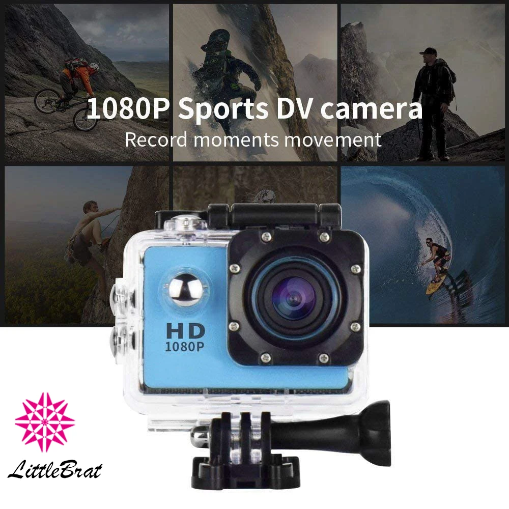 Комплект экшн-камеры Ultra HD 4K включает в себя 12 МП 30 м подводную водонепроницаемую