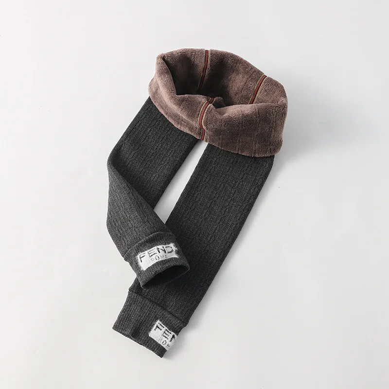 Зимние леггинсы для девочек 2021 детские штаны теплые плотные с бархатной