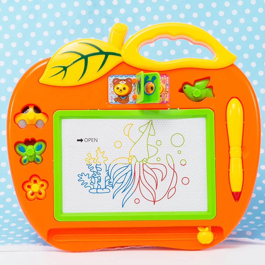 

1pcs Colorful Small Magnetic Drawing Board Toy for Kids, Graffiti Board Writing Painting Sketching Pad Educational Learning Toys