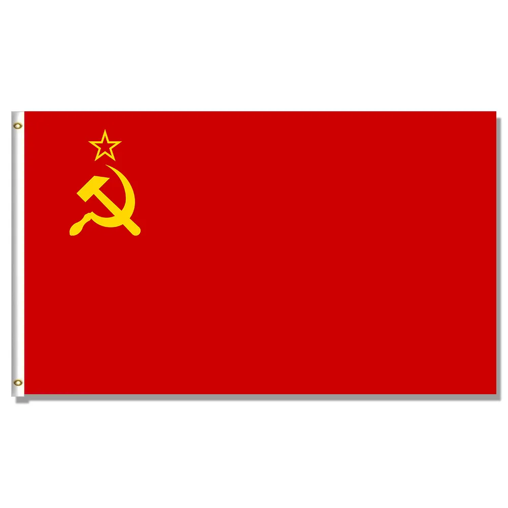 Флаг Советского Союза российский баннер 3x5 футов 60x90 см 150x90 100D 100% полиэстер