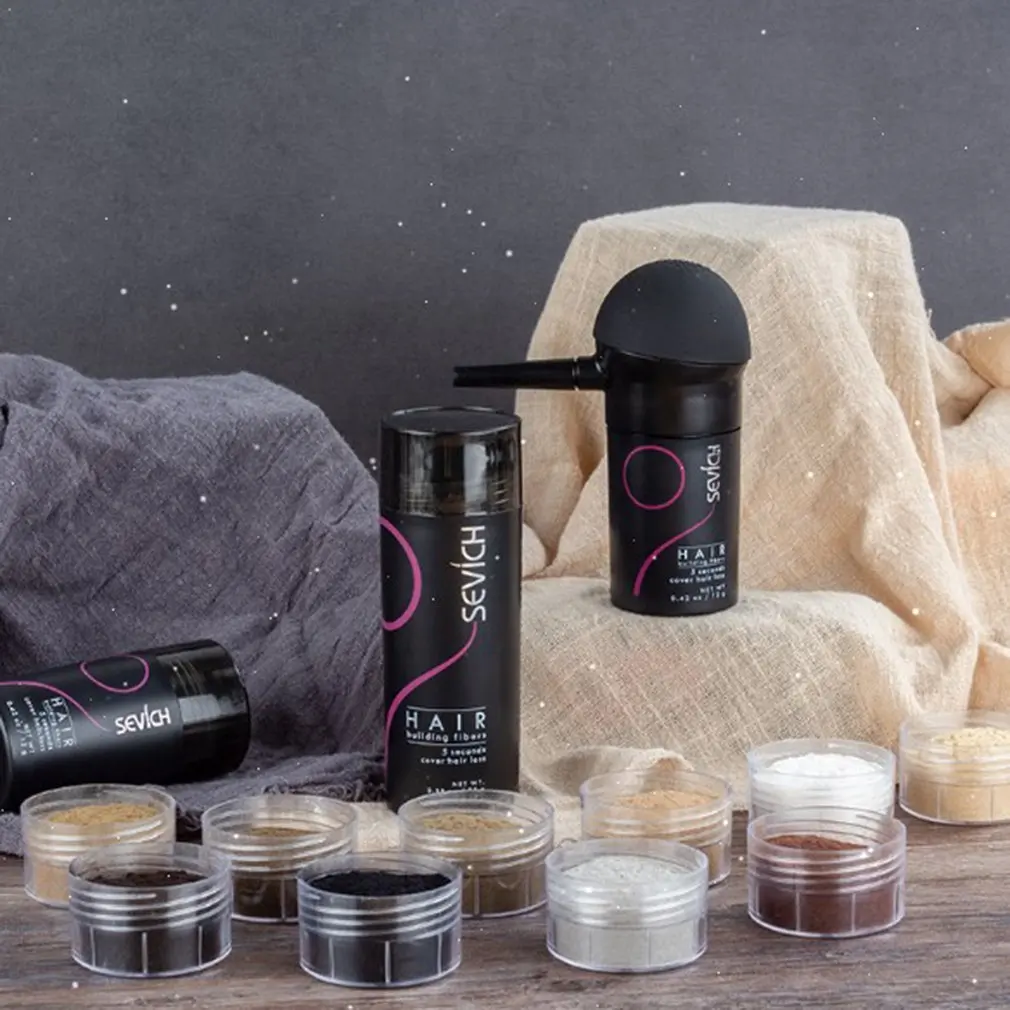 

Hair Fiber Applicator Hair Building Fiber Spray Pump Styling Color Powder Extension Thinning Thickening Hair Growth 25g