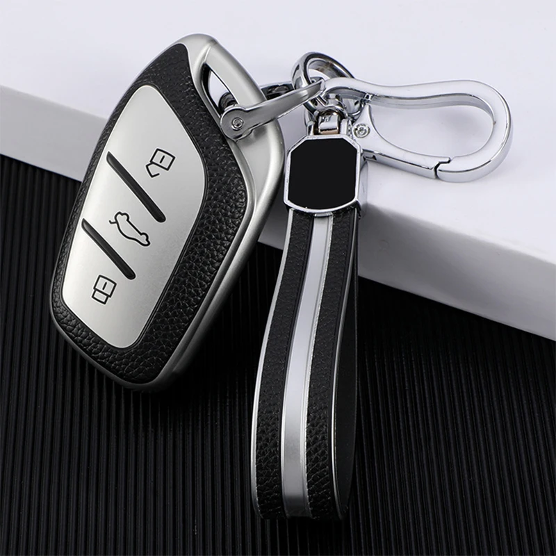 

Чехол для автомобильного ключа из ТПУ и кожи с 3 кнопками, чехол для MG ZS EV EZS MG6 HS EHS 2019 2020 для Roewe RX5 i5 i6 RX3 RX8 ERX5, автомобильные аксессуары