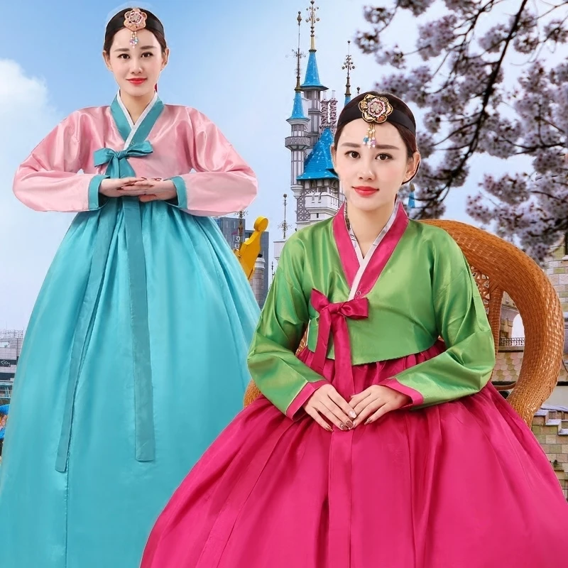 Традиционное стандартное корейское платье Hanbok для улучшения национального