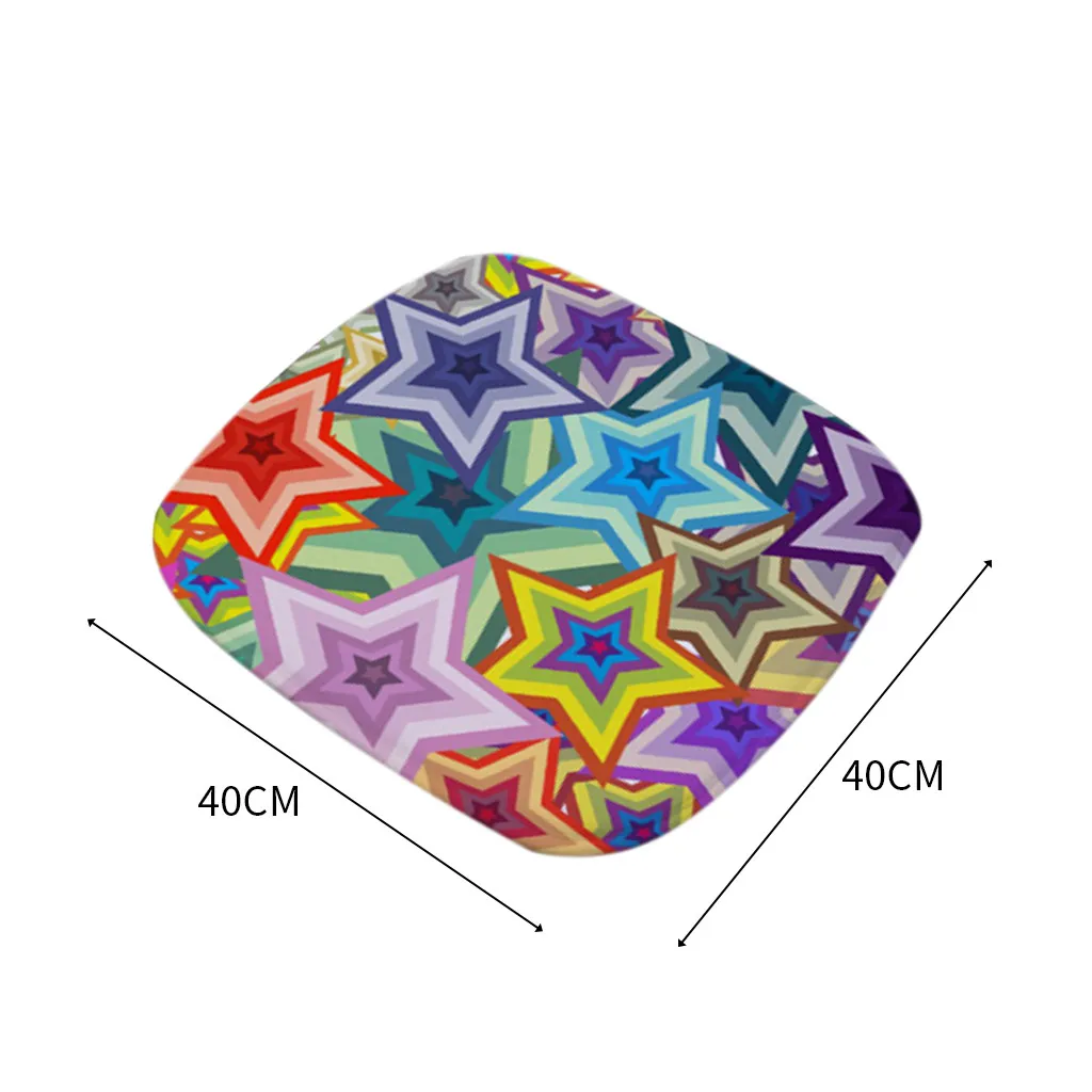 Хлопковая Нескользящая подушка для сиденья с цифровой печатью улицы ресторана