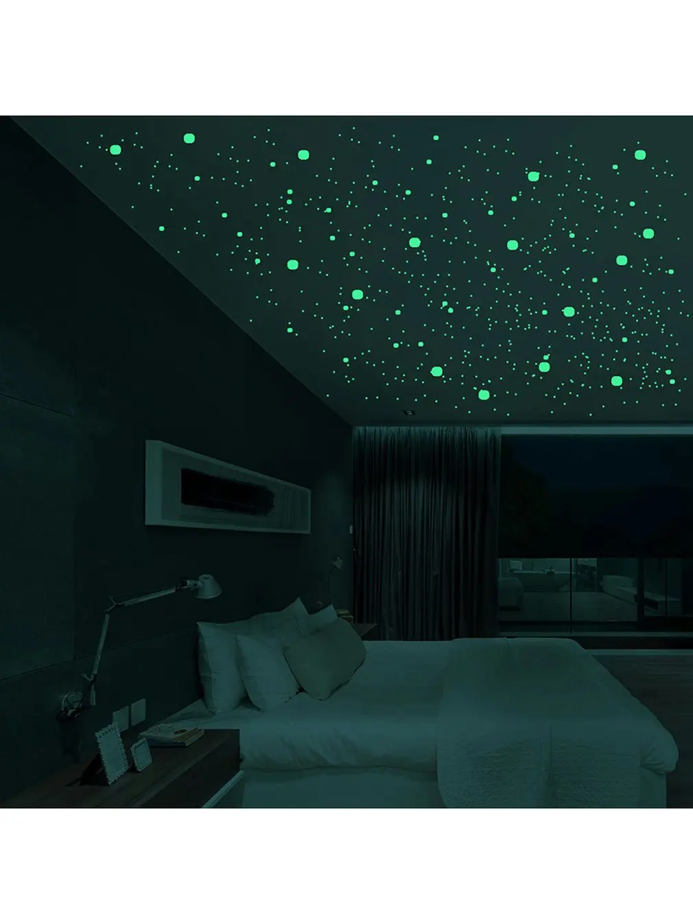 

Three-dimensional Luminous Sticker Circle Wall Sticker Easy To Stick Bubble Round Beautiful Decoration