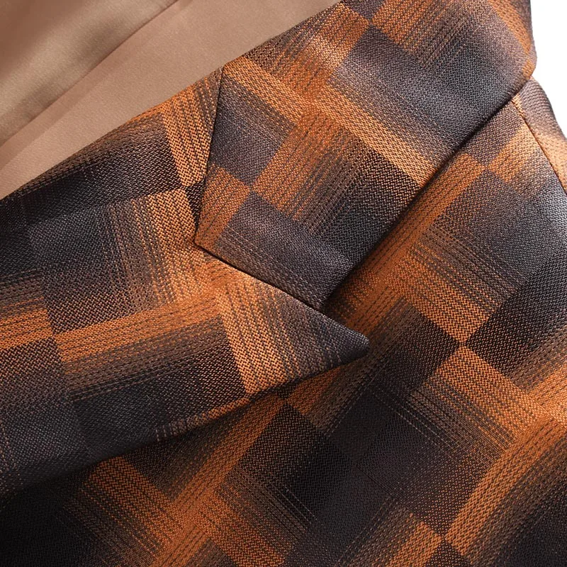 

plus size 6xl fashion printed mens suits with pants skinny 2020 new brand men suit large sizes