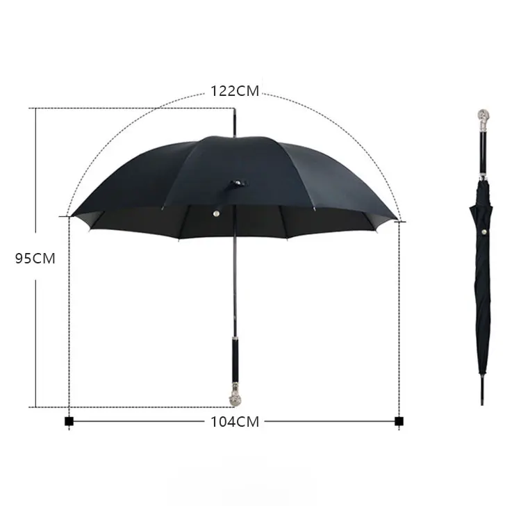 Зонт для джентльмена, для женщин и мужчин, зонтик Parapluie, леопард, Лев, Paraguas, элегантные зонты для сцены, шоу, зонтик