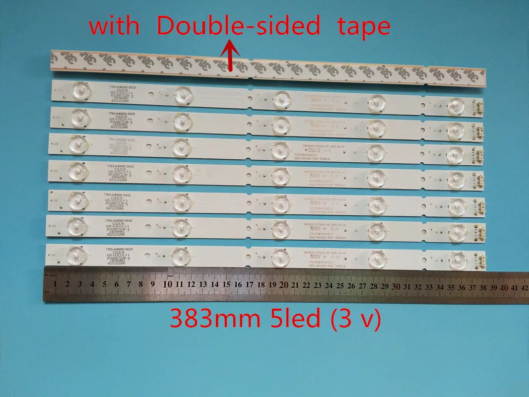 

LED Backlight strip 5 lamp for 40E6000 40E3000 40E3500 40E3500 5800-W40000-3P00 2P00 1P00 VER0.0