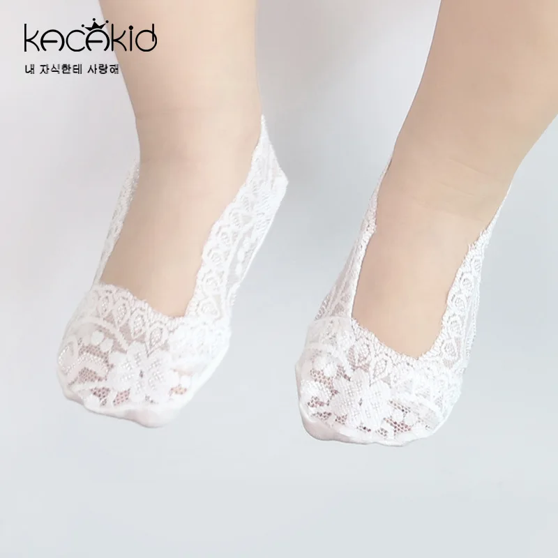 От 1 до 6 лет носки башмачки для малышей короткие с вырезами и кружевами