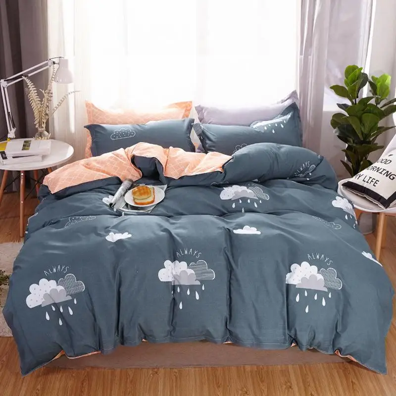 3/4 шт. Постельное белье Твин Queen двуспальная Размеры (пододеяльник простынь и