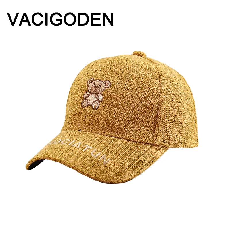 

Детская бейсболка VACIGODEN с вышивкой медведя из мультфильма
