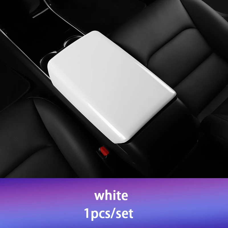 white 1pcs Центральная панель управления подлокотником для Tesla модель 3 аксессуары/автомобильные аксессуары модель 3 tesla три tesla модель 3 карбон/аксессуары - Название цвета: white 1pcs