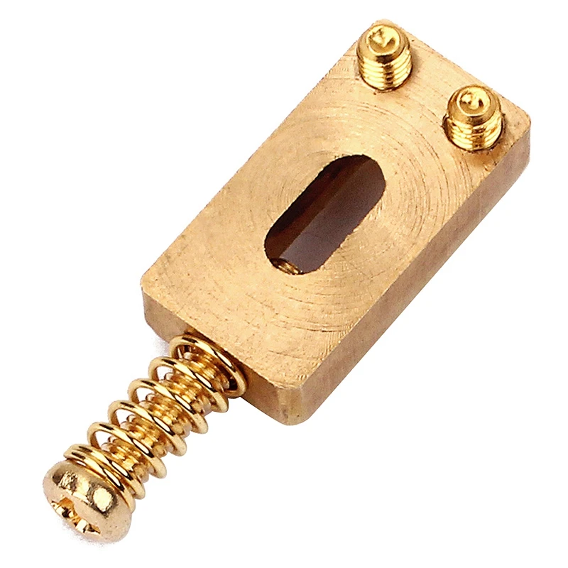 

6Pcs Guitar Bridge Saddles Brass Block Dice Telecaster Bridge with Wrench for Electric Guitar 30X11X6mm