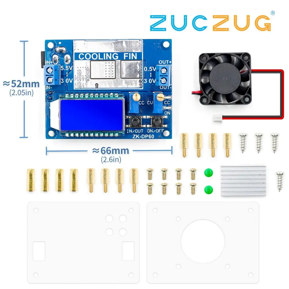 DC Автоматический повышающий/понижающий преобразователь CC CV модуль питания 0 5 30 в