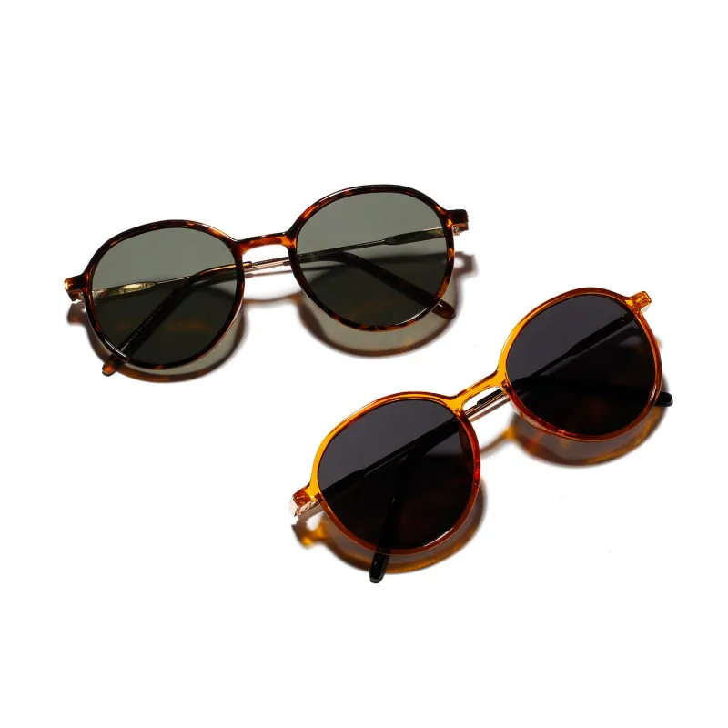 Мужские Ретро Персонализированные Солнцезащитные очки женские мужские круглые