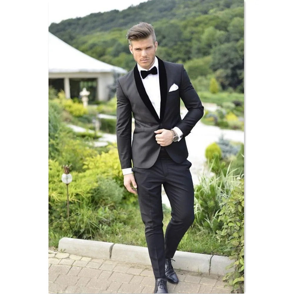 

Модный мужской костюм комплект 2021 стройная фигура мужские костюмы с брюками (куртка + брюки) Свадебная вечеринка спортивные пиджаки для вып...