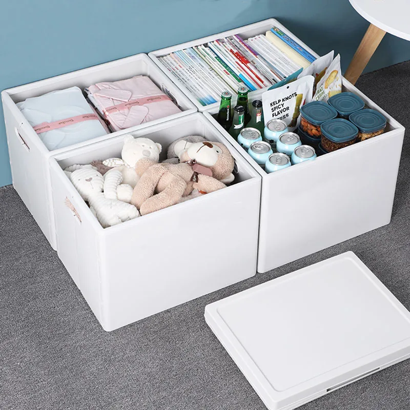 

Home Supplies Wardrobe Clothing Shoe Storages Box Large Capacity Stationery Book Folding Plastic Box Toys Storage Boxes Bins
