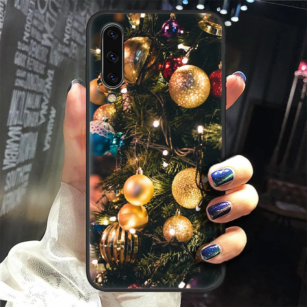 

Merry Christmas tree Phone Case Cover For Samsung Galaxy A10 A20 A30 E A40 A50 A51 A70 A71 J 5 6 7 8 S black back tpu bumper