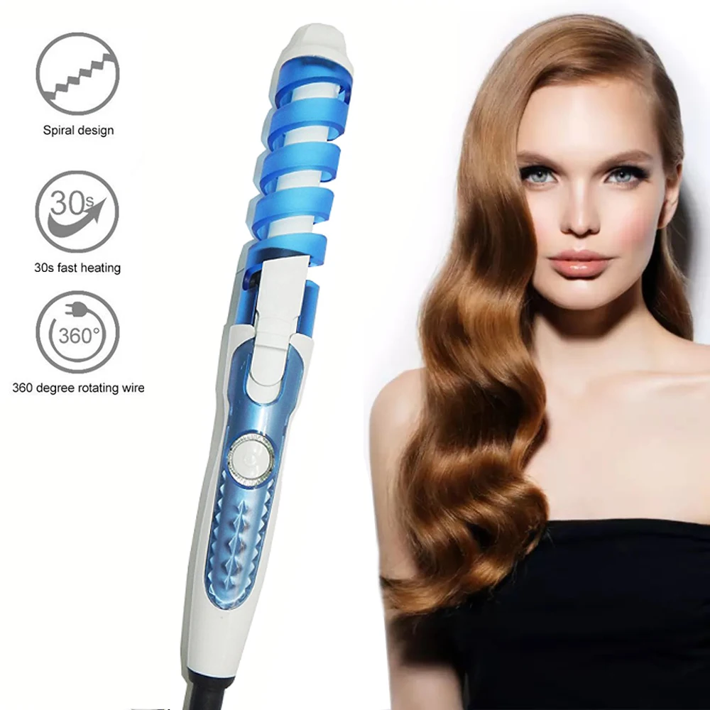 

2 In 1 Curling Iron Hair Straightener Professional 360 Degree Rotating Hair Curler Hair Straightening Brush Hair Curler Machine