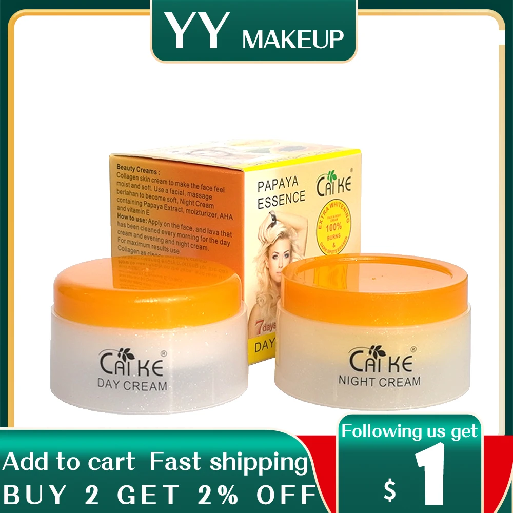 CAIKE papaya essence whitening anti spot cream for face remove pigment facial day and night cream 100% original
