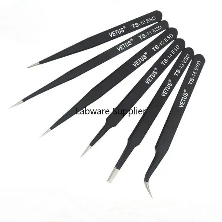 Прецизионный Антистатический пинцет из нержавеющей стали для лабораторного