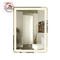 rectangular bathroom mirror with led light defogging custom multi function intelligent high quality refection bathroom mirror