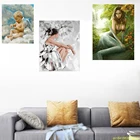 Алмазная живопись сделай сам, вышивка крестиком с изображением девушек, для рукоделия, украшение для дома, мозаика