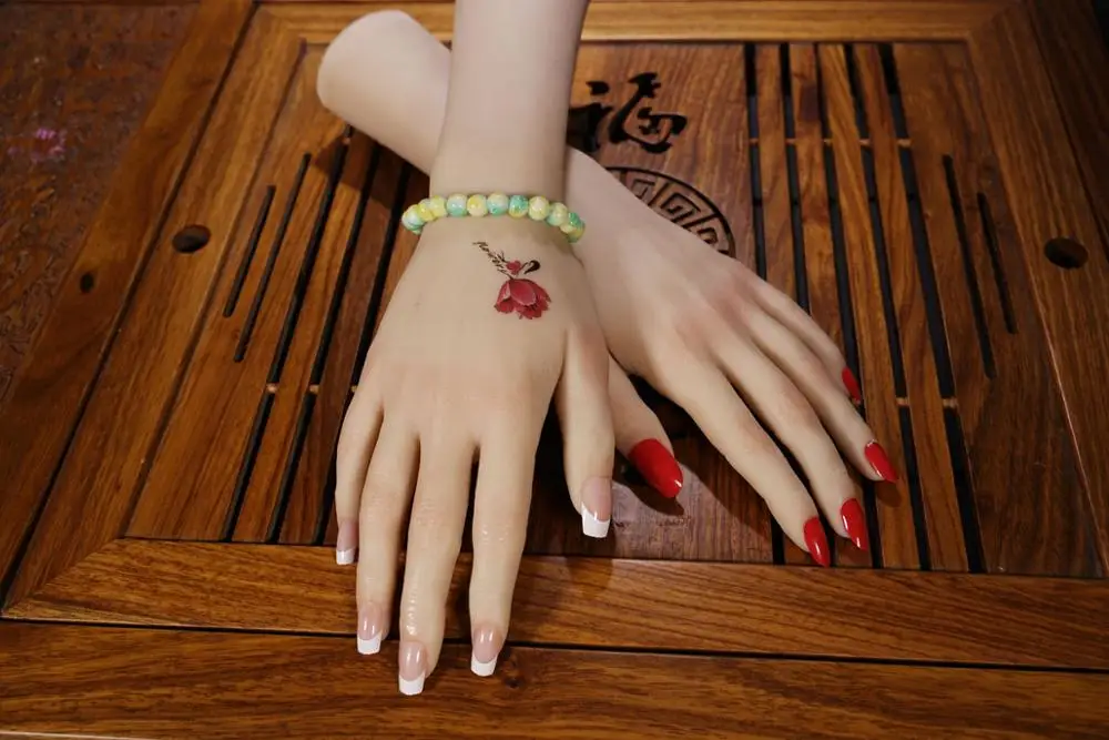 1 пара женских реалистичных пальцев позиционирования запястья силиконовый