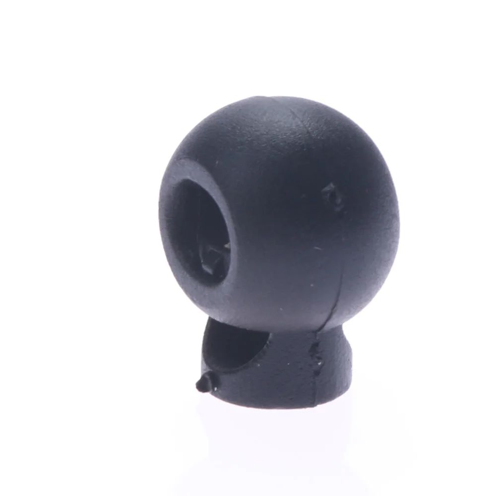 Черно-белая веревочная Пряжка пластиковая пружинная нейлоновая большая бусина