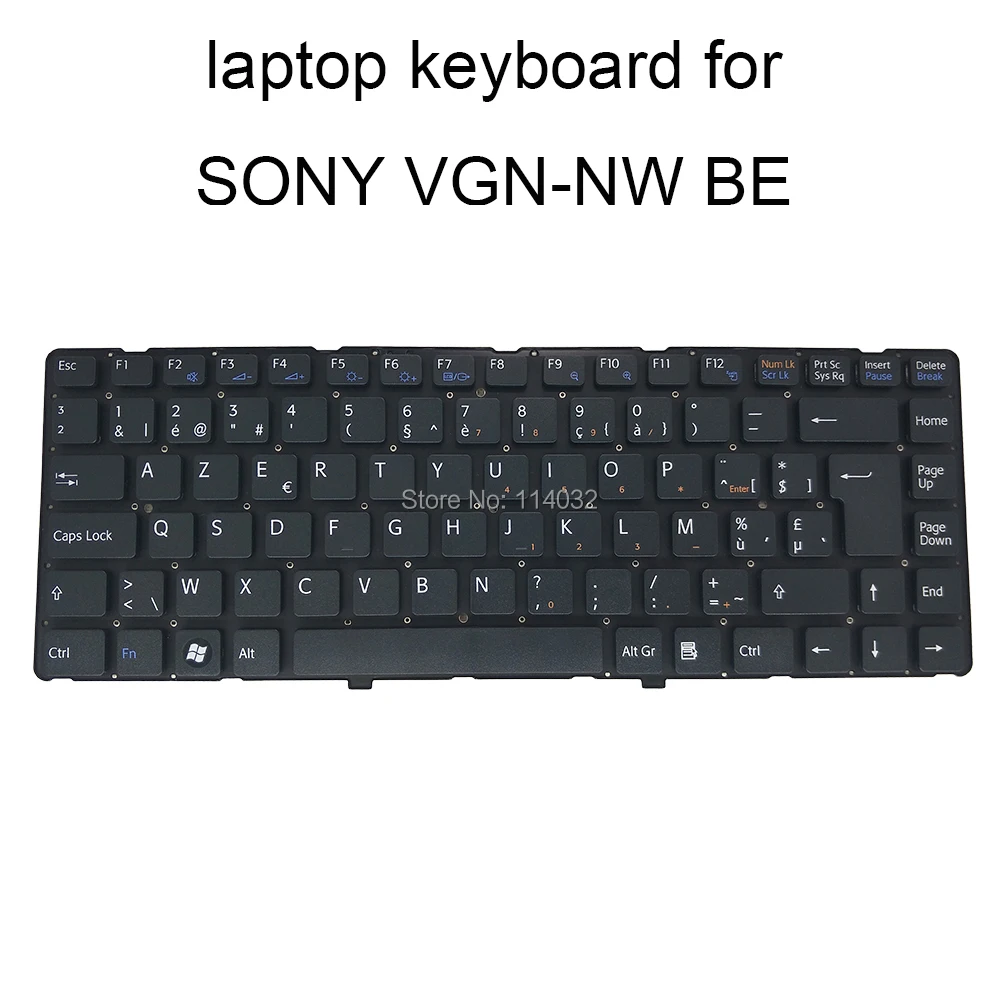 

Replacement keyboards for Sony VAIO VGN NW VGNW BE Belgian CF Canadian French black with white keyboard 53010DJ34 203 148738291