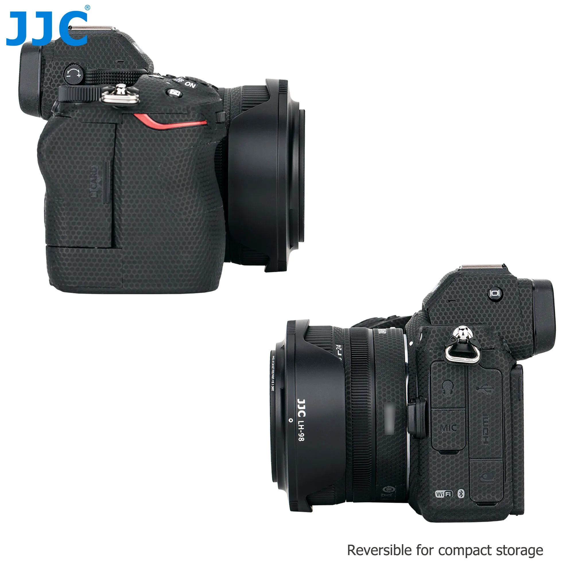 Реверсивная специальная бленда JJC для Nikon NIKKOR Z 24-50 мм f/4-6 3 объектив на Z5 Z6 Z7 Z6II Z7II